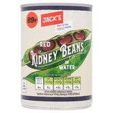 Jack's Red Kidney Beans in Water 400g (Case of 12)  Honesty Sales U.K
